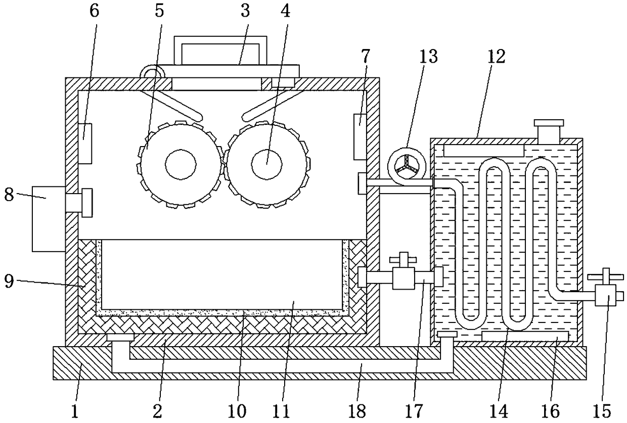 Low-consumption straw carbonization device