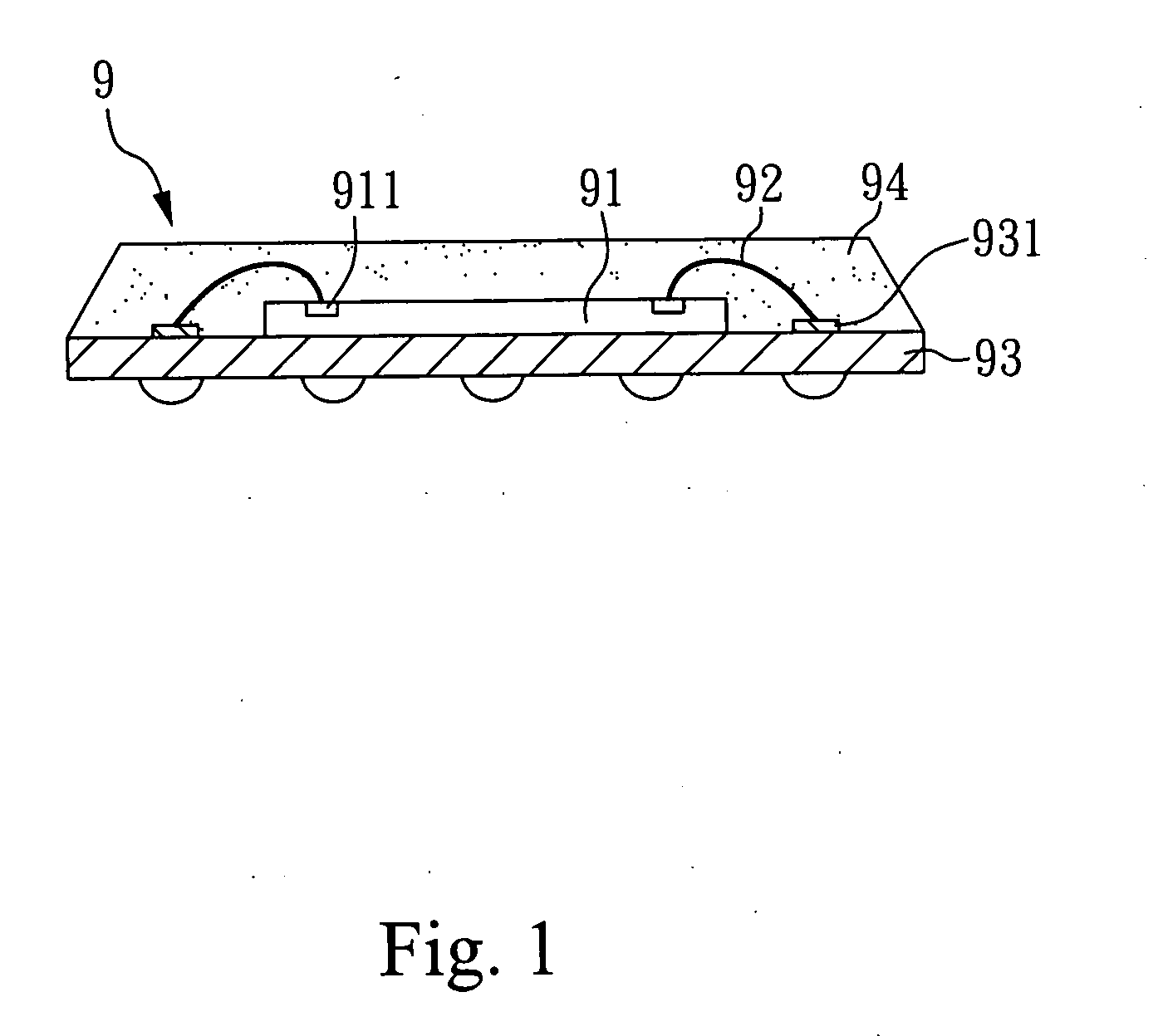 Chip packaging method and structure thereof