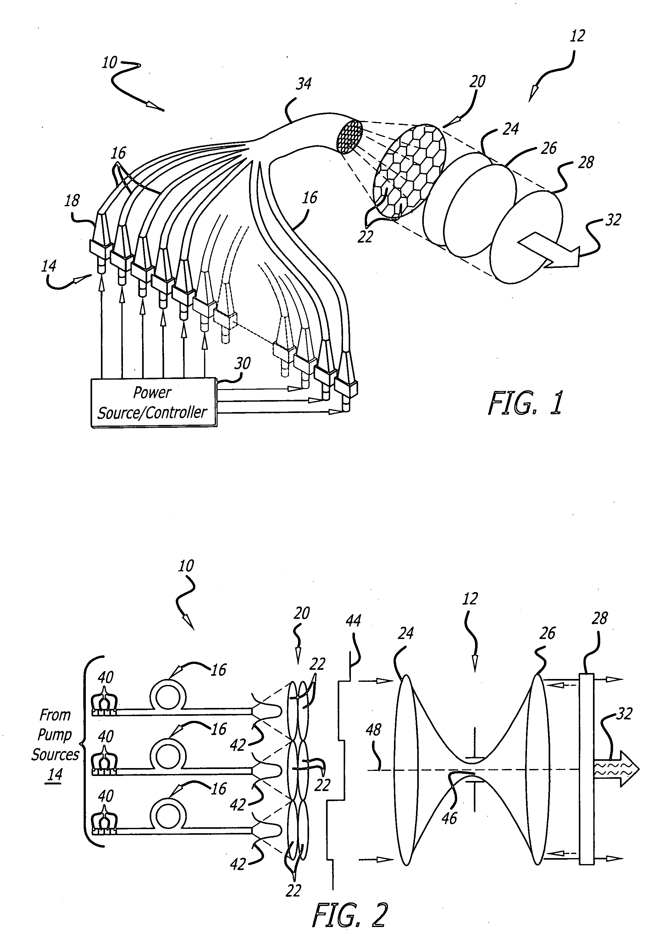 Scalable laser with robust phase locking