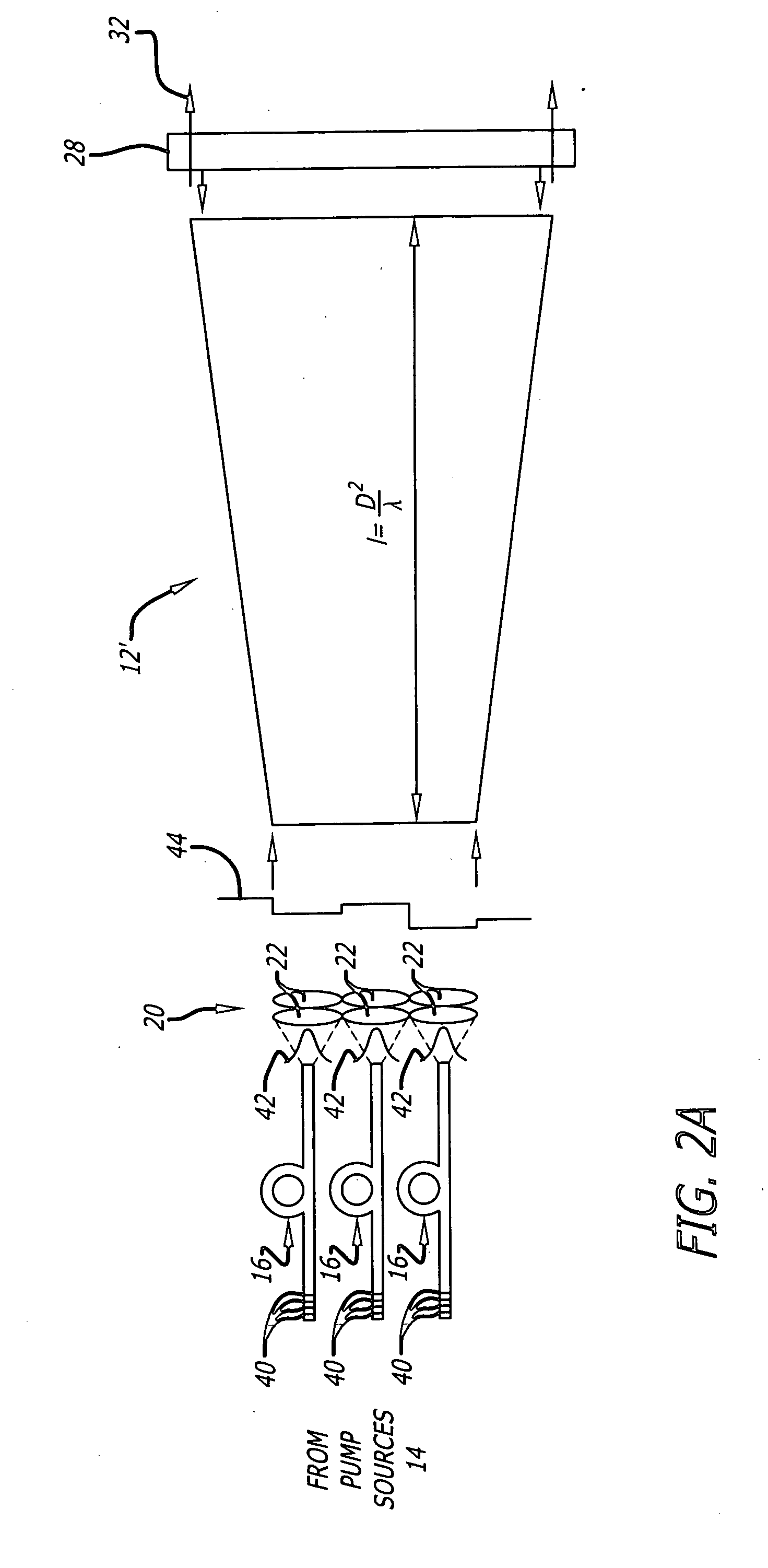 Scalable laser with robust phase locking