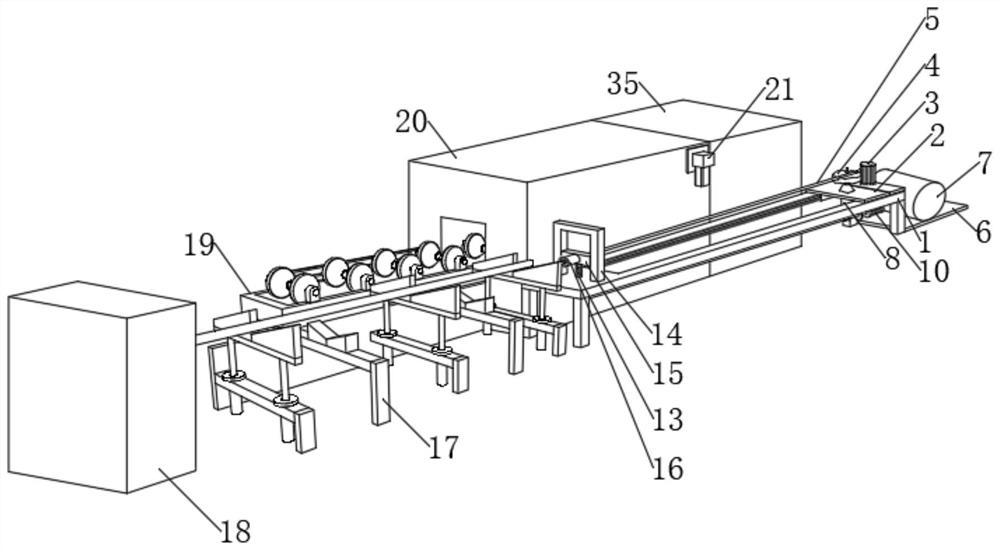 Full-automatic steel pipe cleaning machine with stain removal and rust removal functions