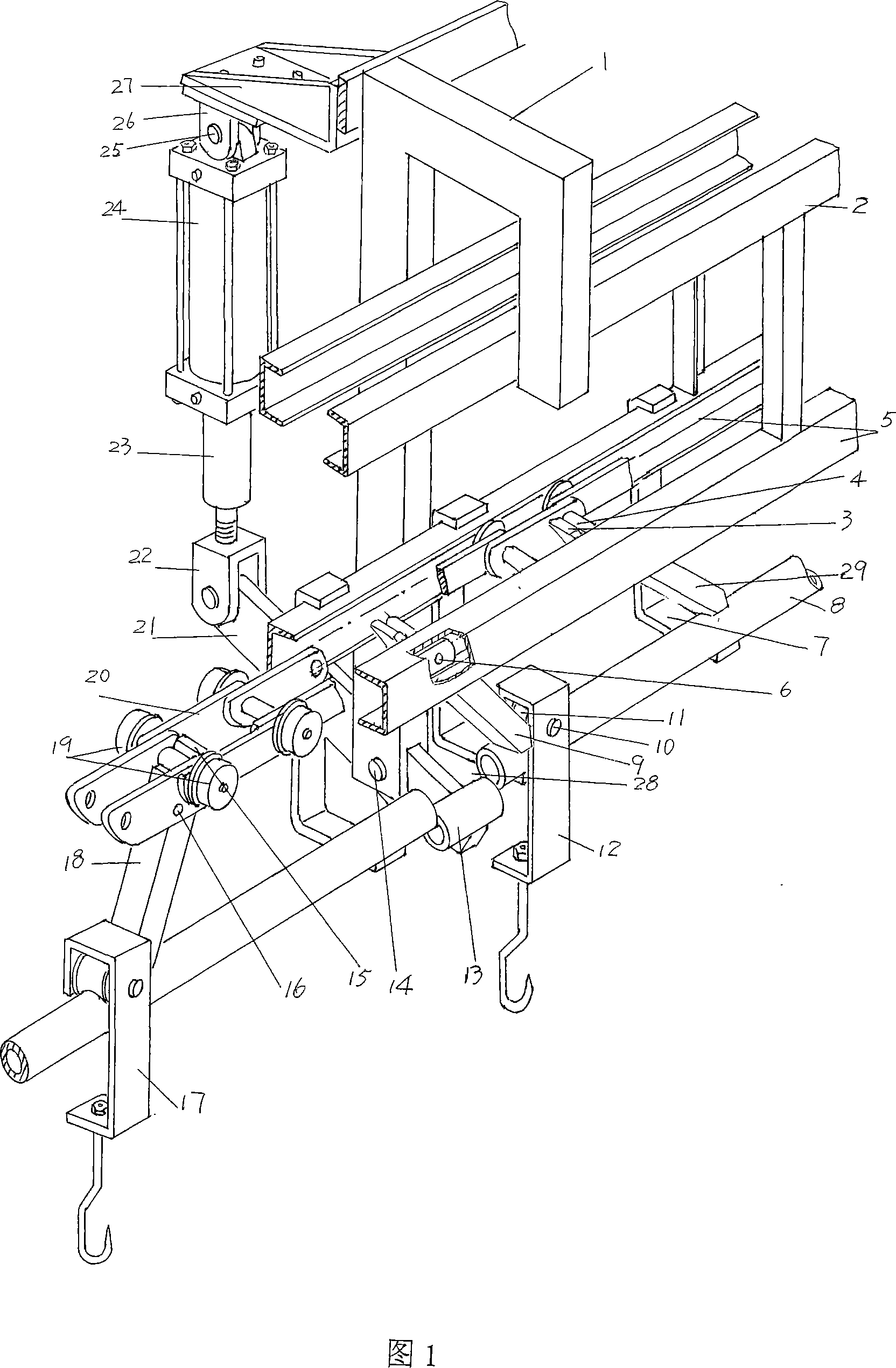 Livestock ketone body secondary supporting leg device