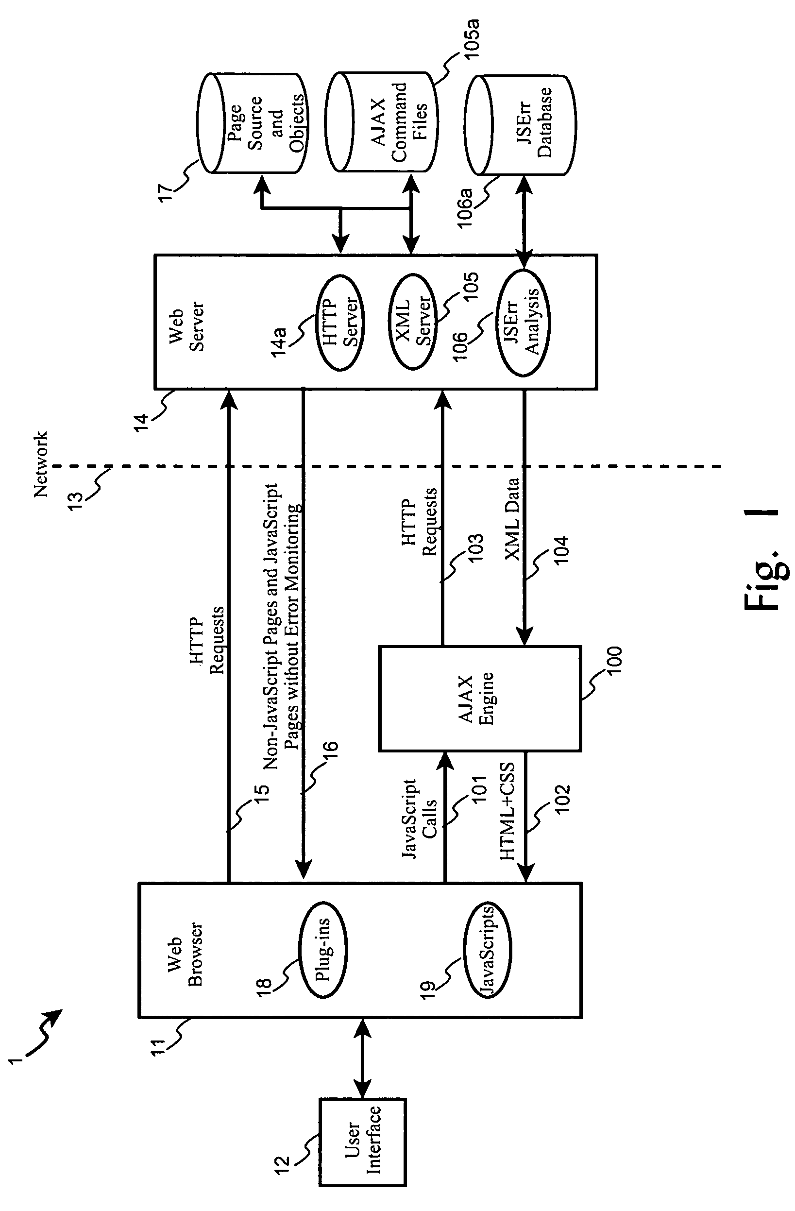 Web browser-based programming language error determination and reporting