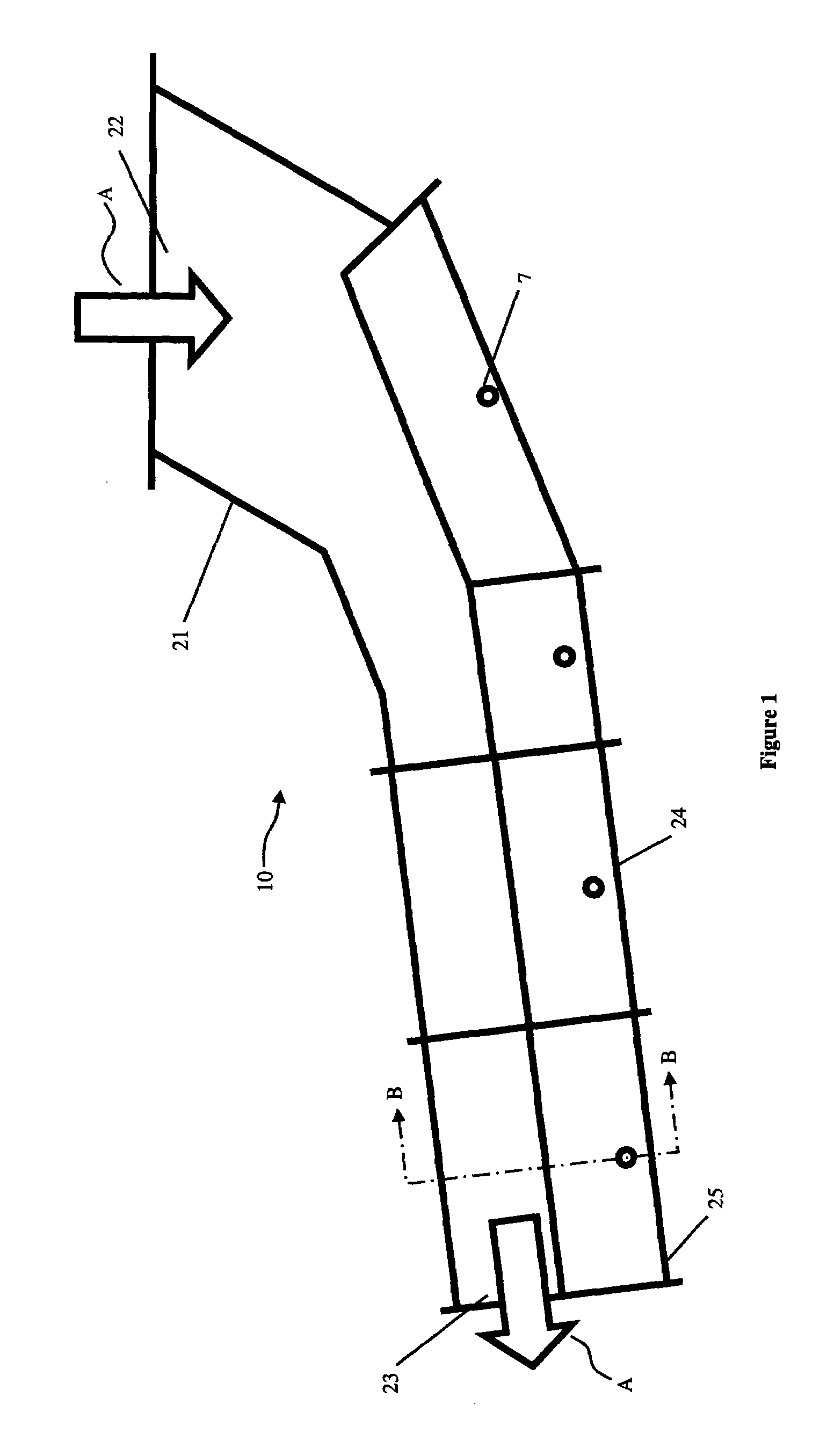 Fluidizing gravity conveyor with high temperature multi-layered fluid distributor member