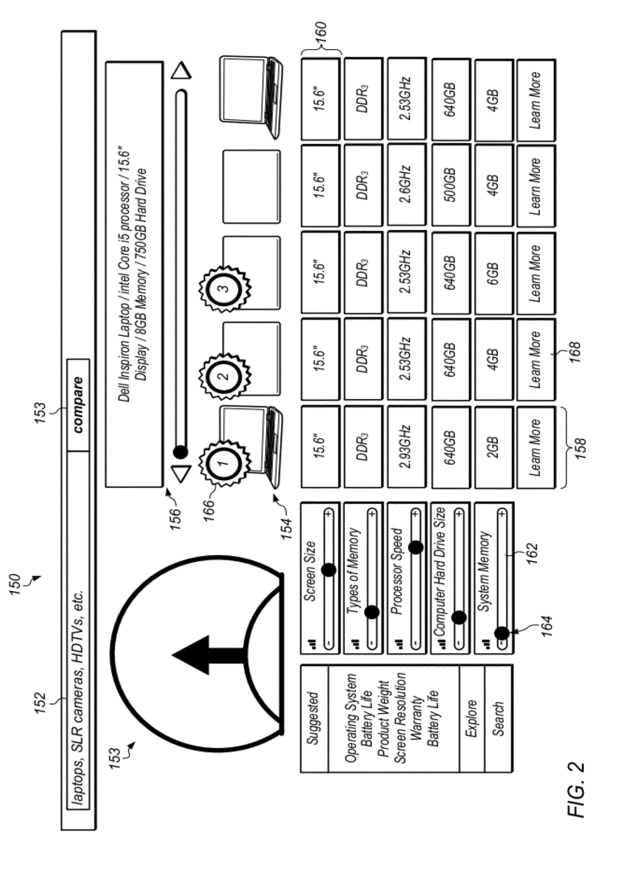 Product comparison and feature discovery