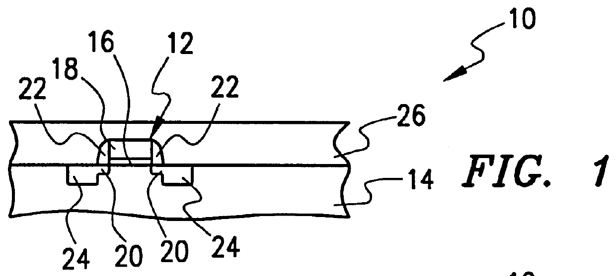 Metal attachment method and structure for attaching substrates at low temperatures