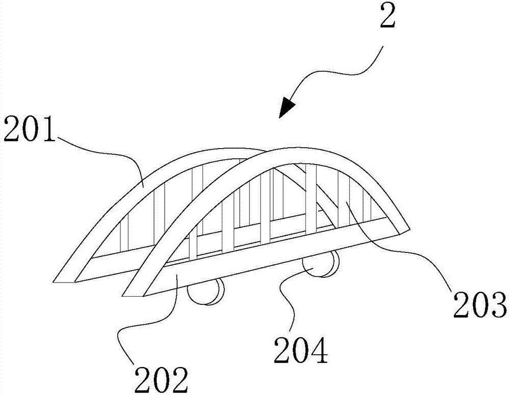 Suspension rail type construction trolley