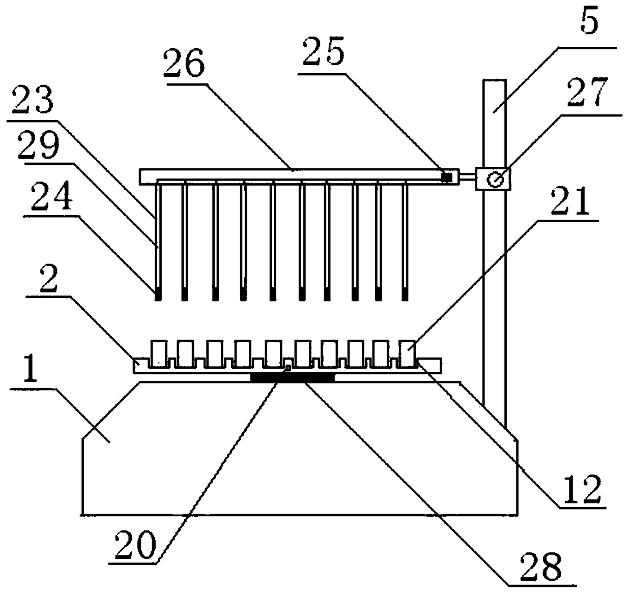 A high-throughput magnetic extraction and enrichment device and enrichment method