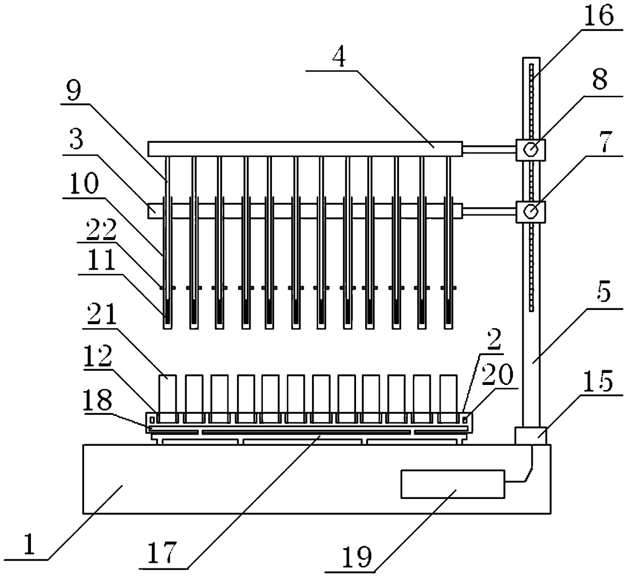 A high-throughput magnetic extraction and enrichment device and enrichment method