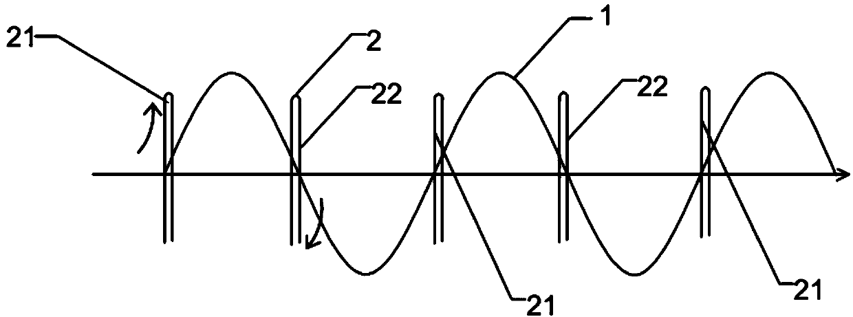 Voltage peak value judgment device, power-off device and power-off method