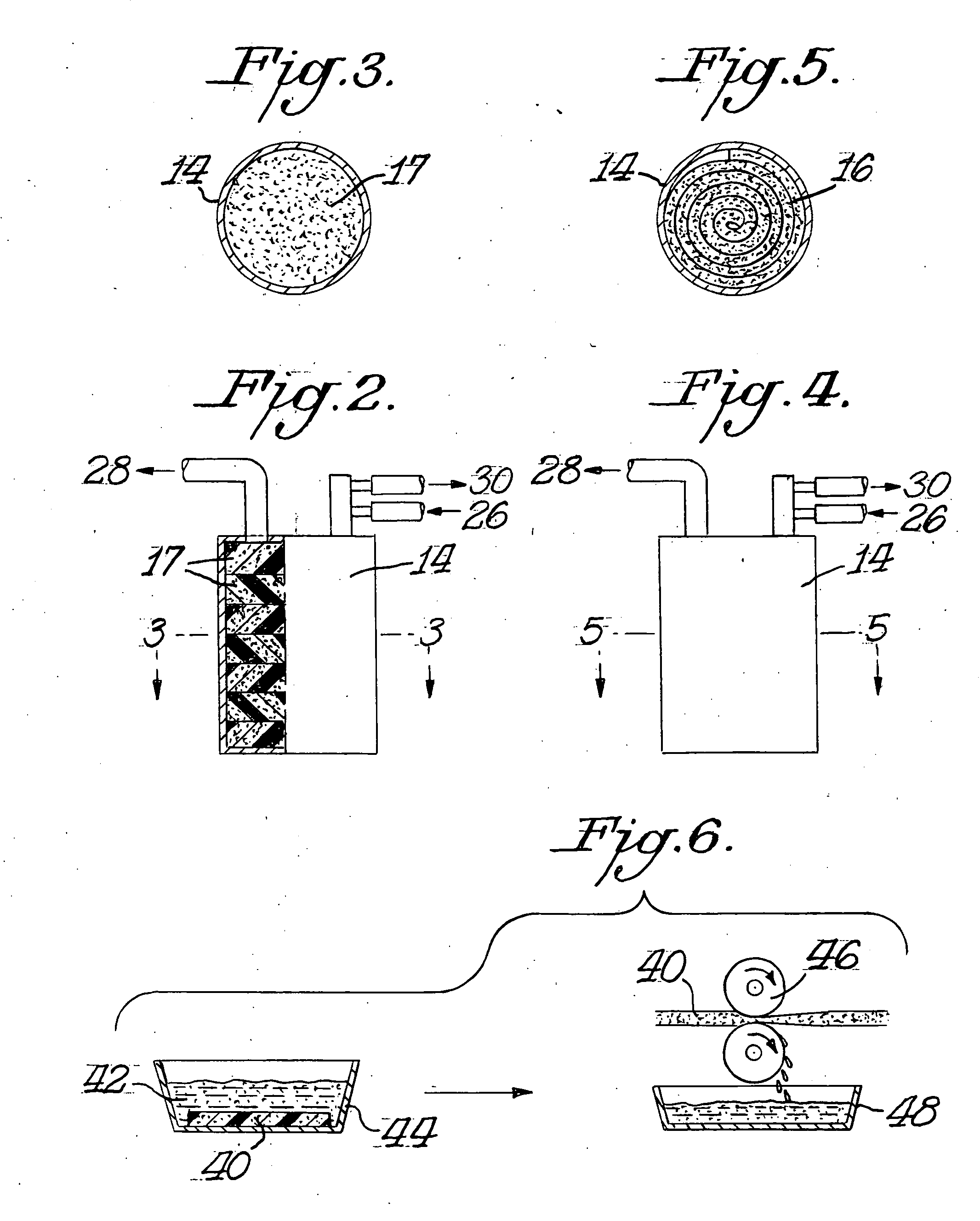 Filter materials for absorbing hydrocarbons