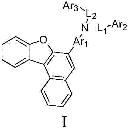 Organic electroluminescent compound based on benzo[b] naphtha[1,2-d]furan and light-emitting apparatus