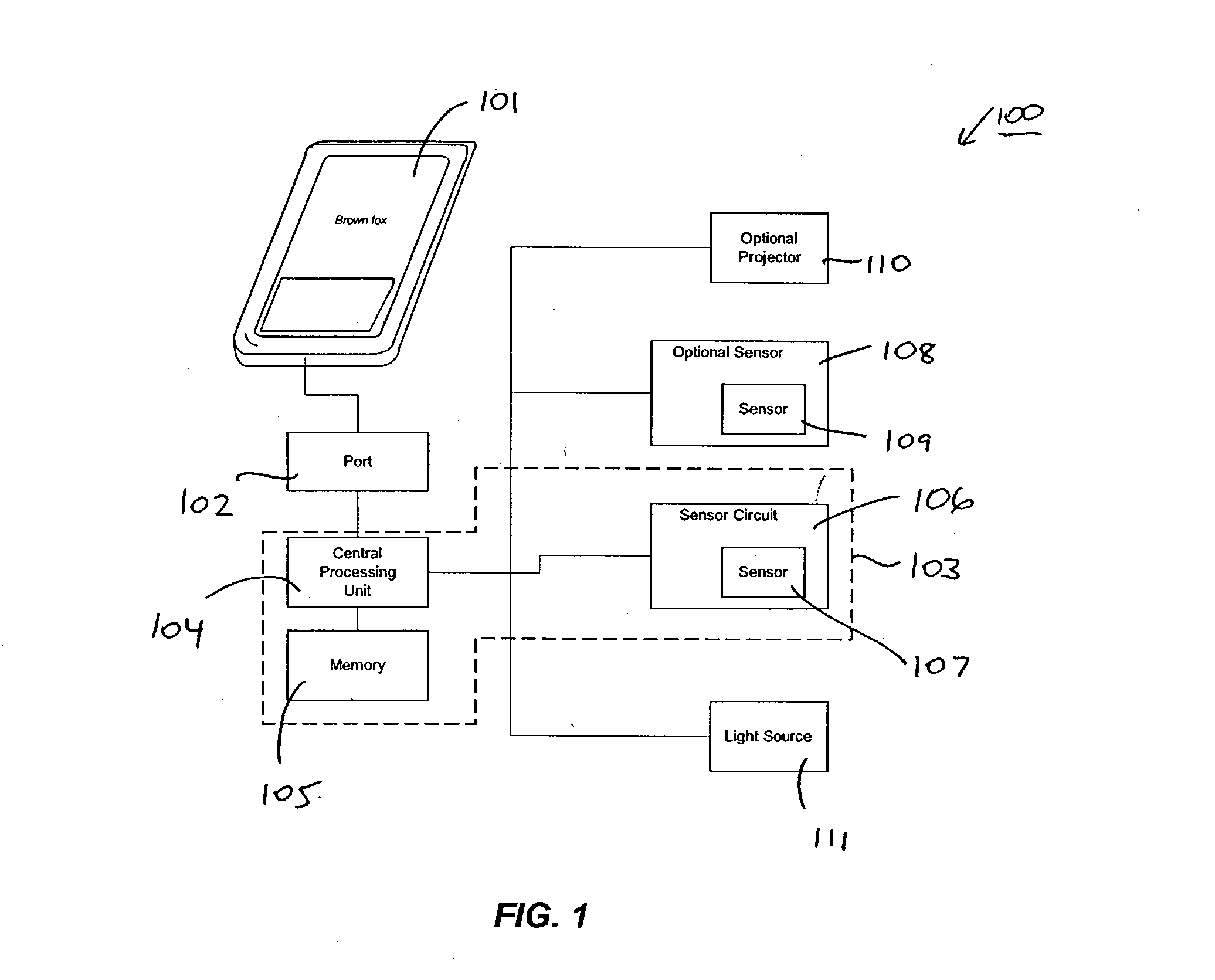 Portable sensory input device