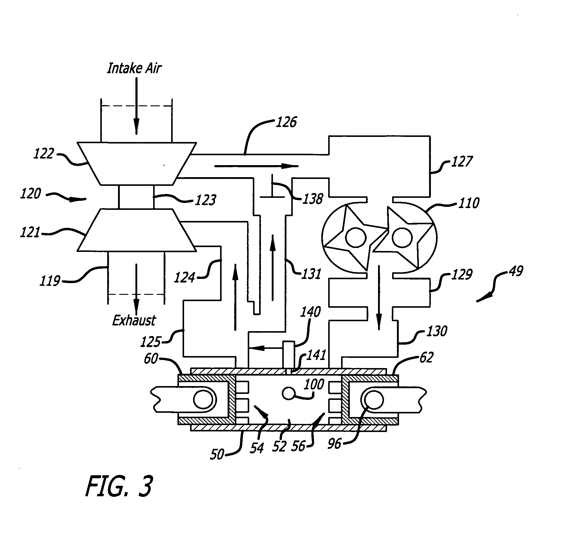 Two stroke, opposed-piston engines with engine braking