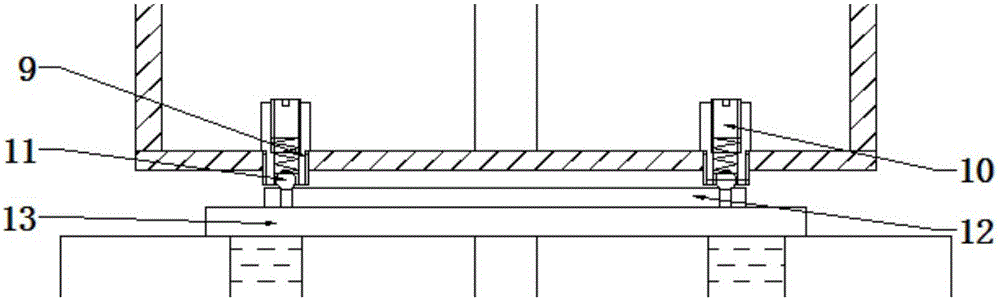 A horizontal axis stirring wind heating device with automatic adjustment of wind direction