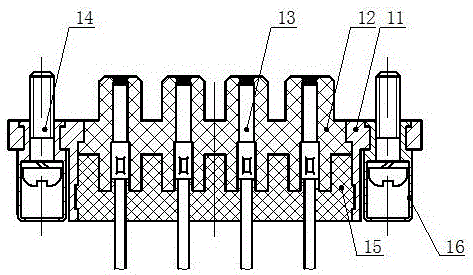 Multi-core high voltage sealed connector