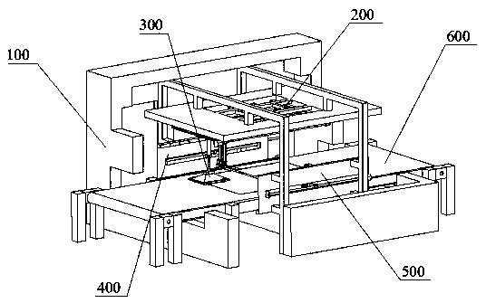 Automatic scarf middle portion overturning surface detecting and floating fluff adsorbing device