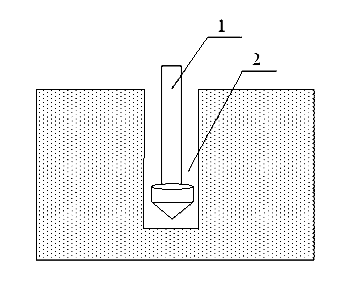 Polymer gravel pile grouting method