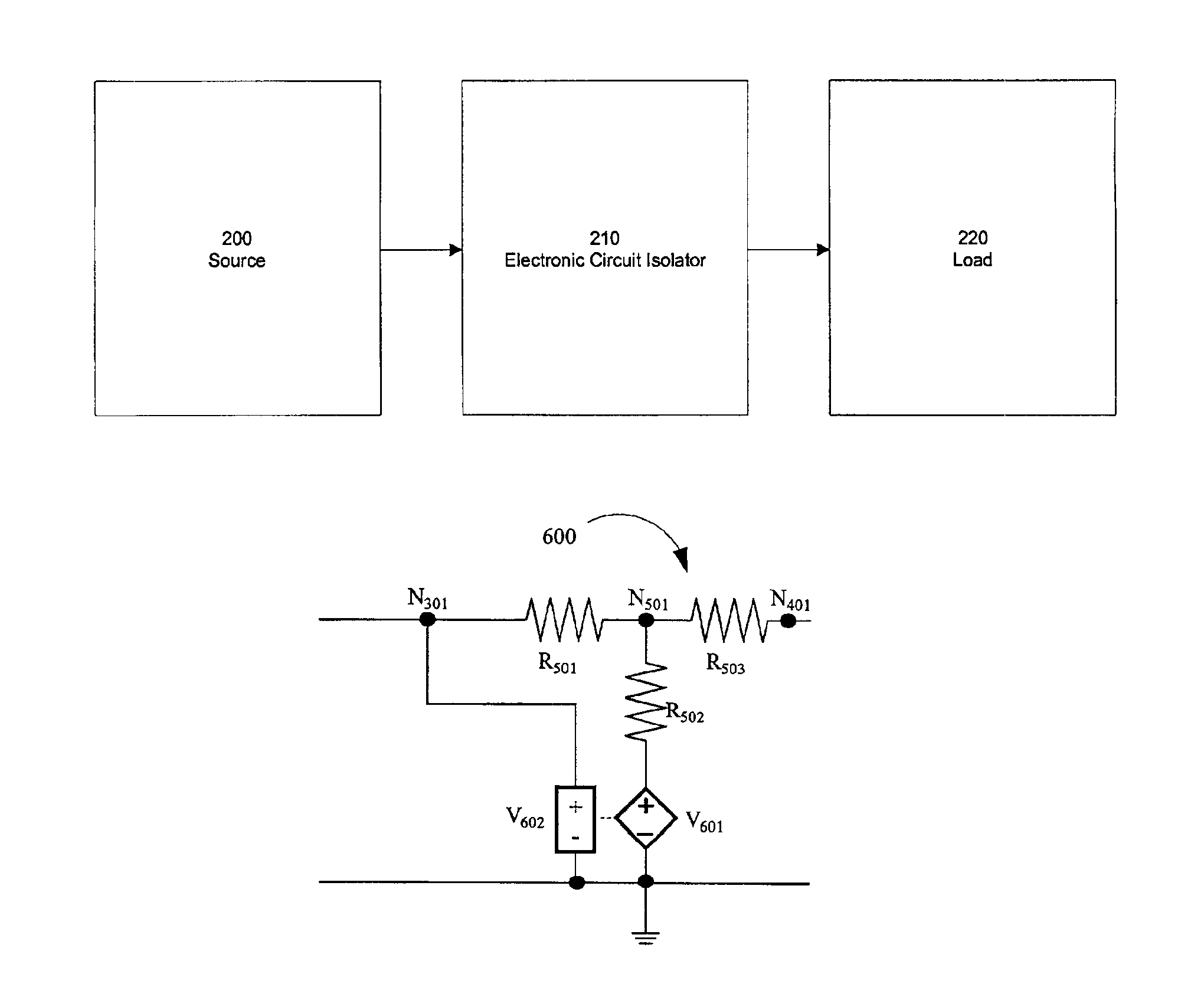 Electronic isolator