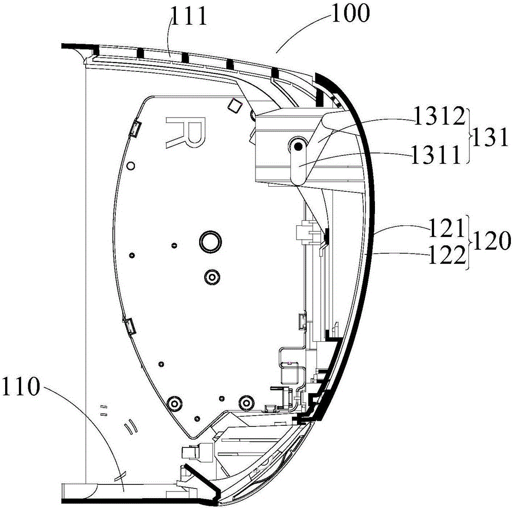 Air conditioner inner unit and shell device thereof