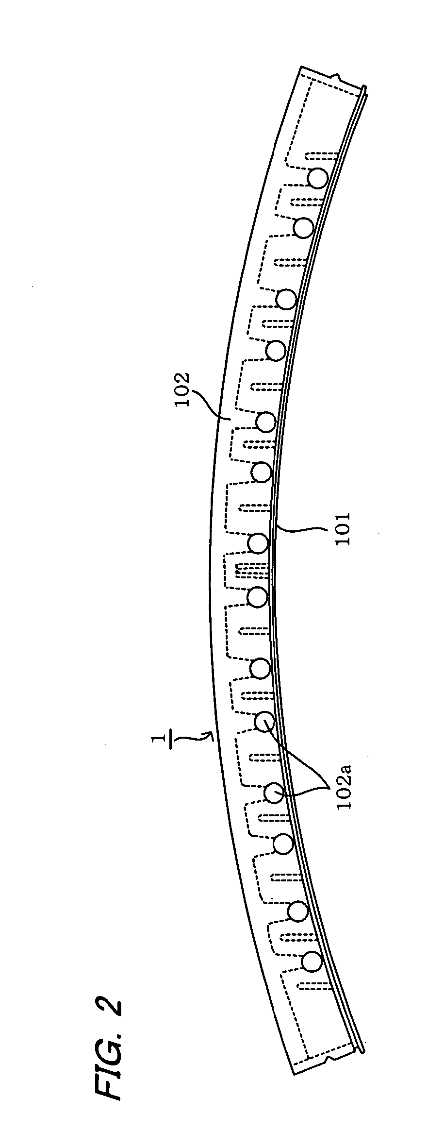 Segment for a rehabilitating pipe