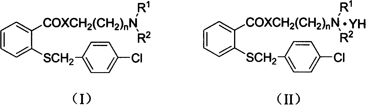 Preparation and plant growth-regulating activity of water-oil soluble o-(4-chloro) benzylthio-benzoate derivatives