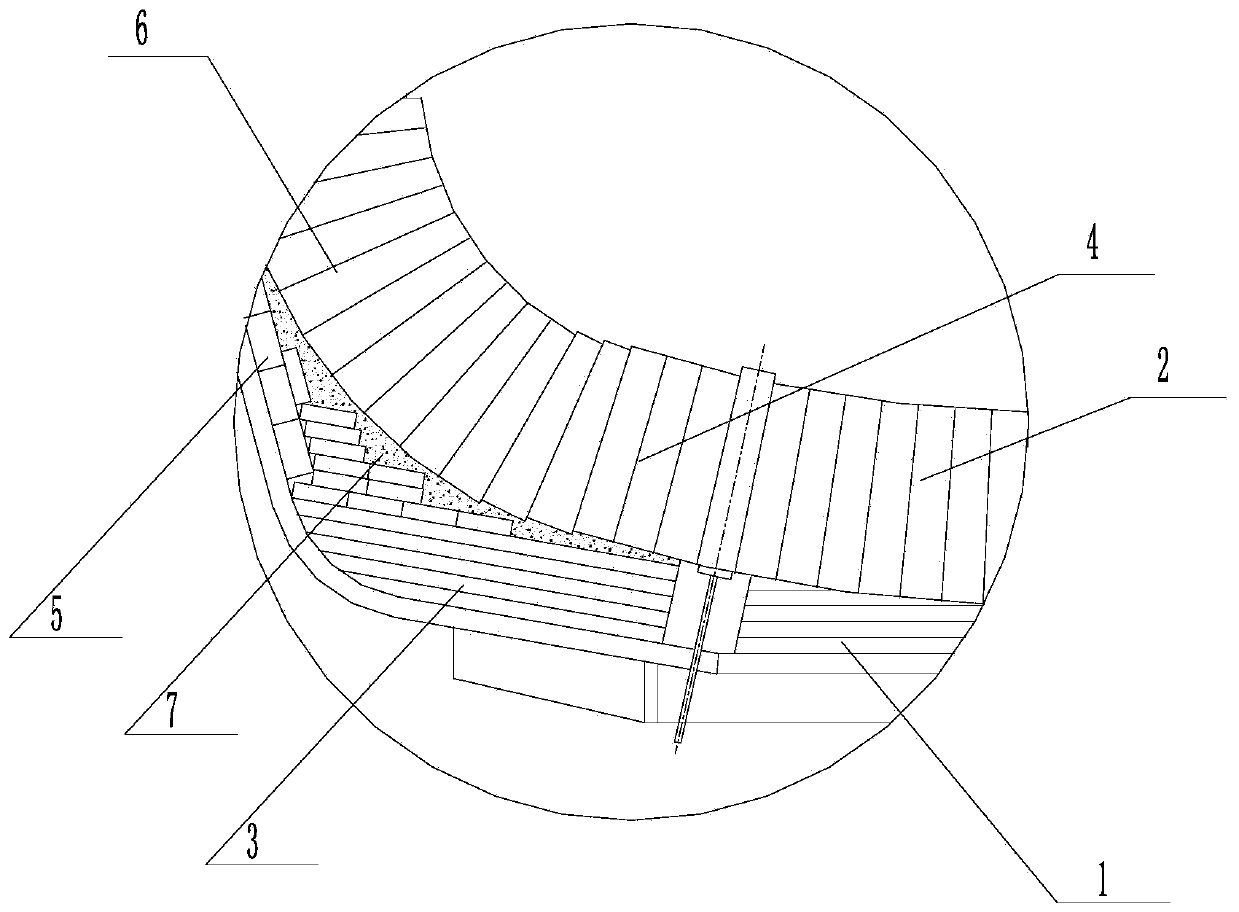 Anti-steel-seepage furnace floor structure