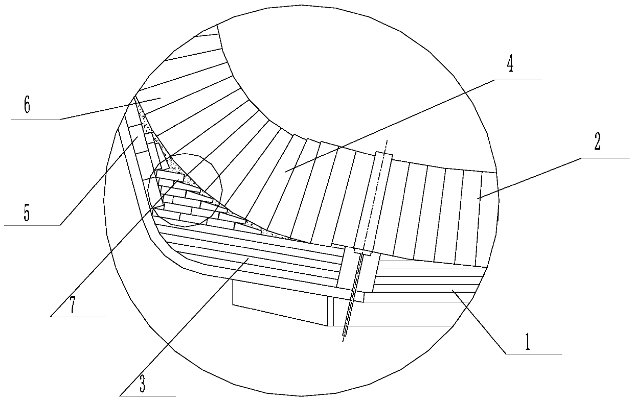 Anti-steel-seepage furnace floor structure