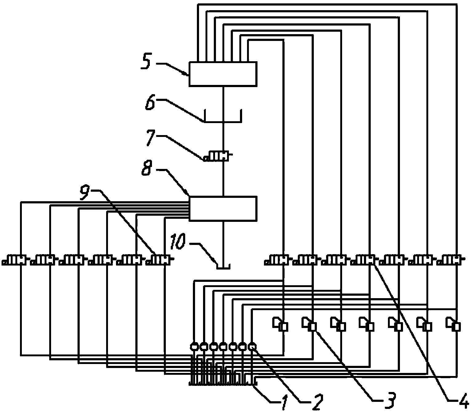 Plating liquid separating-recovering system and control method of brush plating machine