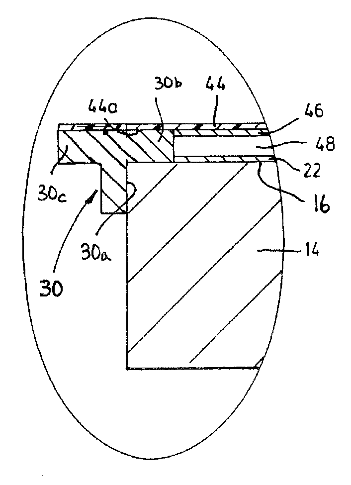 Tensioned touch panel and method of making same