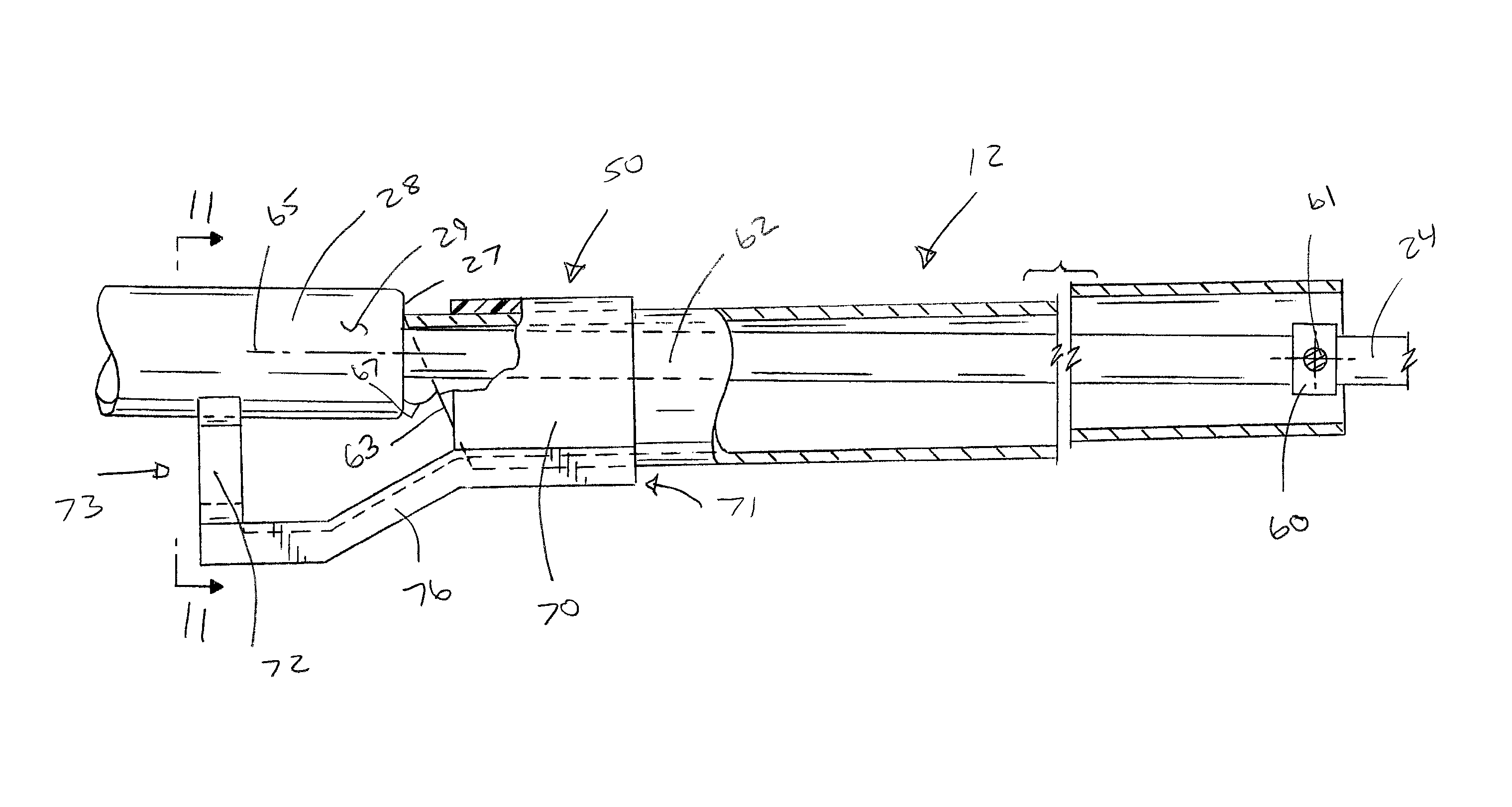 Universal stop tube