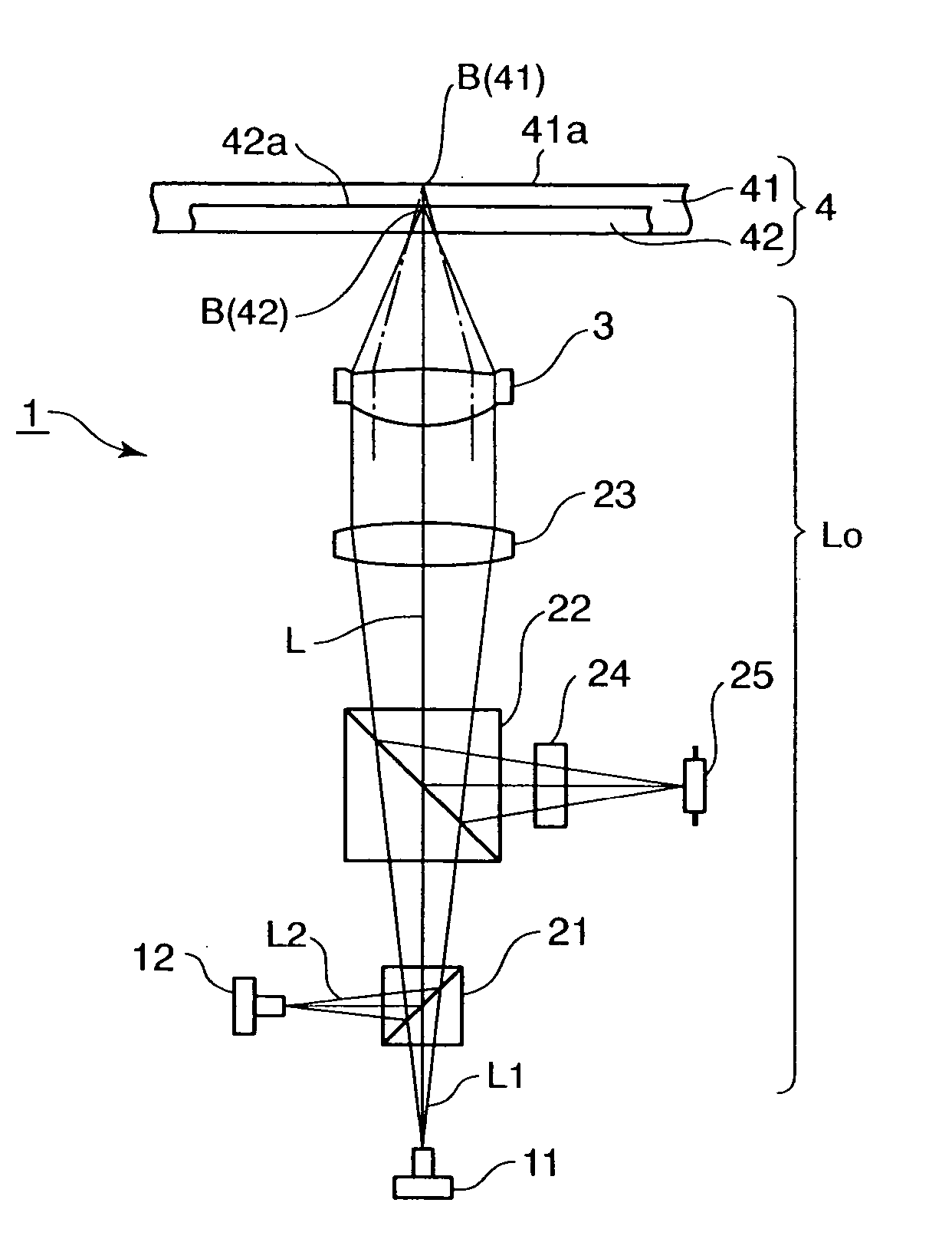 Objective lens and optical head device provided with the same