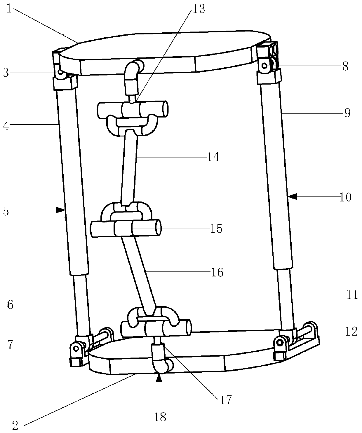 Three-translation 2cpr-uru parallel mechanism