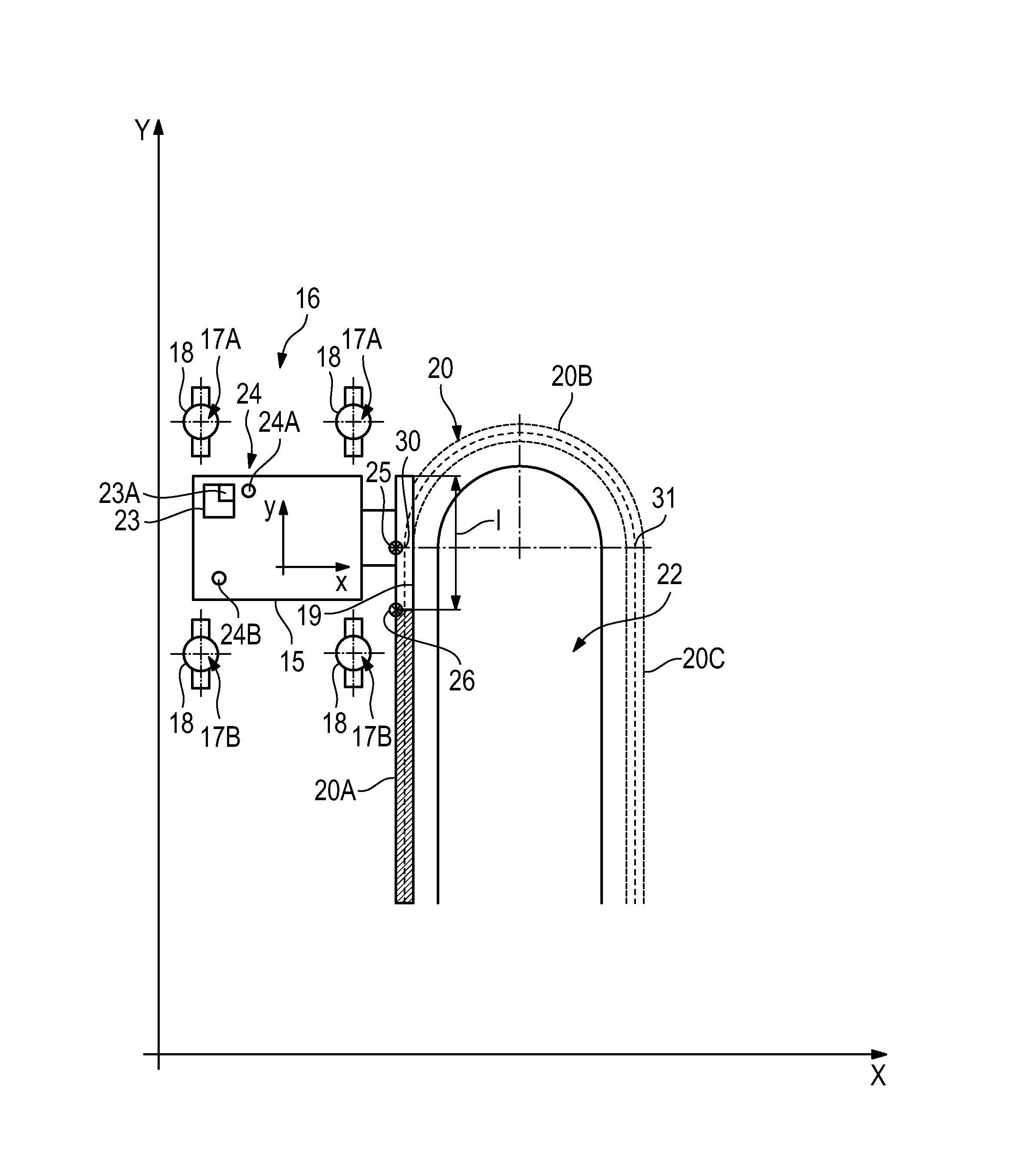 Self-propelled civil engineering machine and method of controlling a civil engineering machine