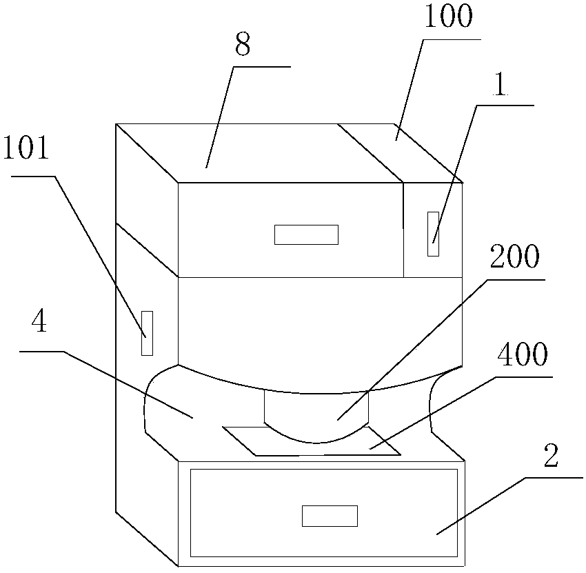 Ultrasonic washing device