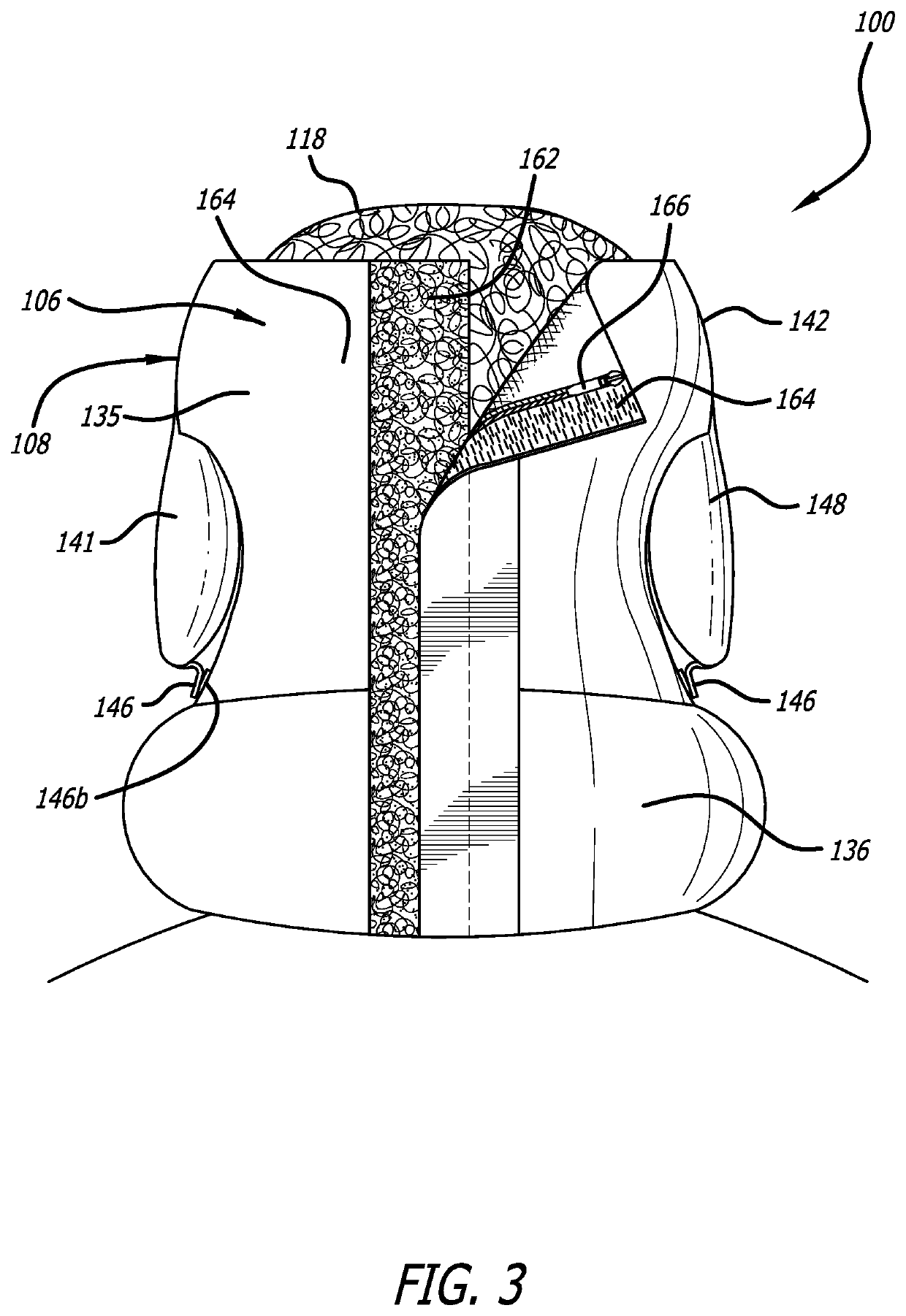 Adjustable wrap-around wearable pillow