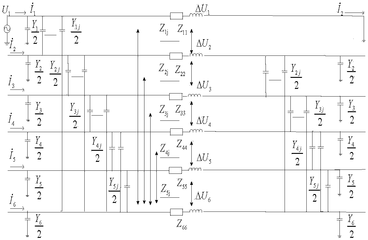 Method for measuring phase self-admittance and phase self-impedance parameters of alternating-current extra-high voltage same-tower double-circuit lines