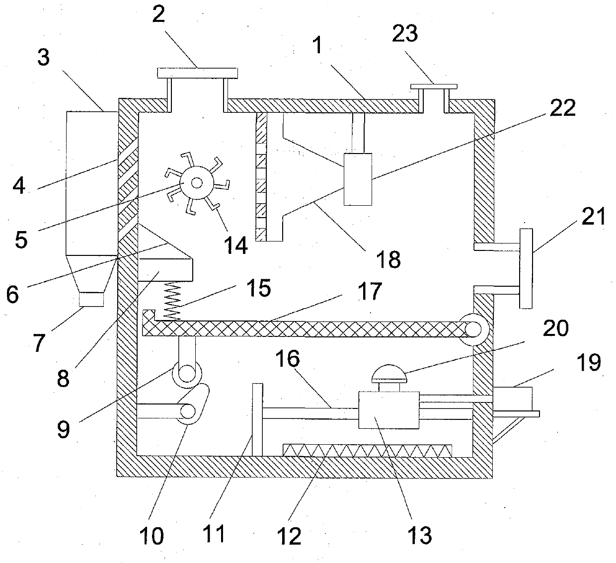 Garden planting seed drying device