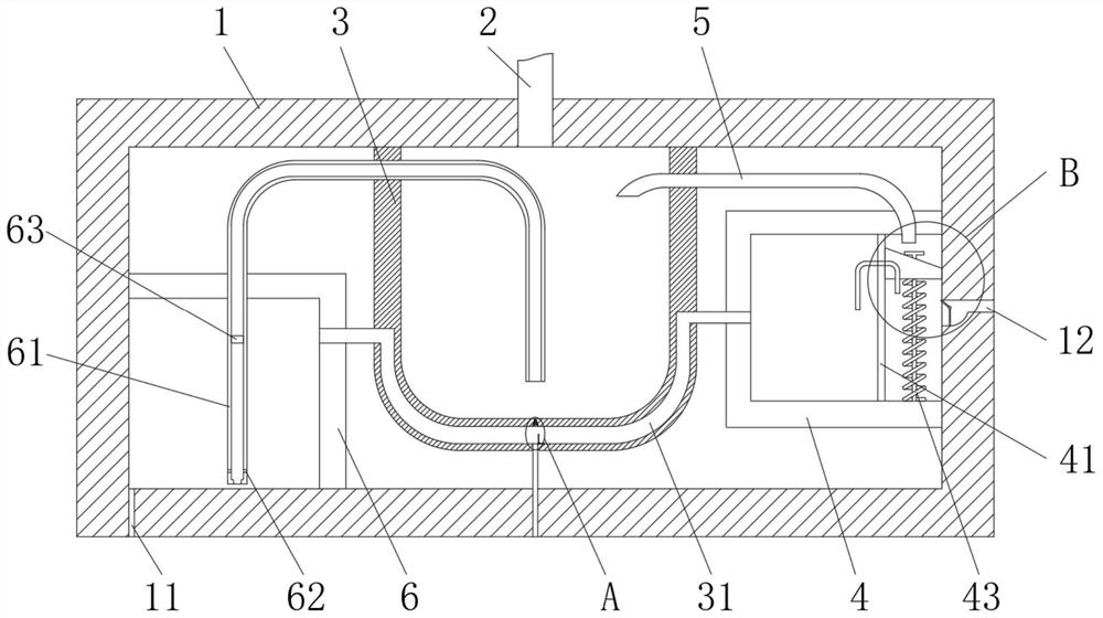 Impurity removal sewage treatment device