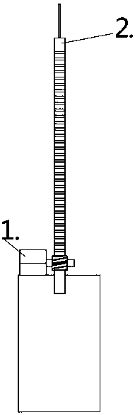 Audio-recognition lift type lightning rod for apron