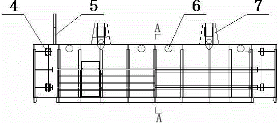 Underwater manned testing door special for cleaning slot of steel gate of hydropower station