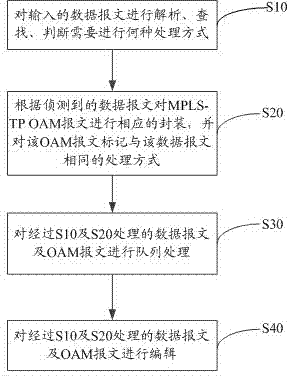 OAM (Operation Administration and Maintenance) message and data message uniform transmission path method and device in MPLS (Multiple protocol Label Switching)-TP (Transport Profile) network