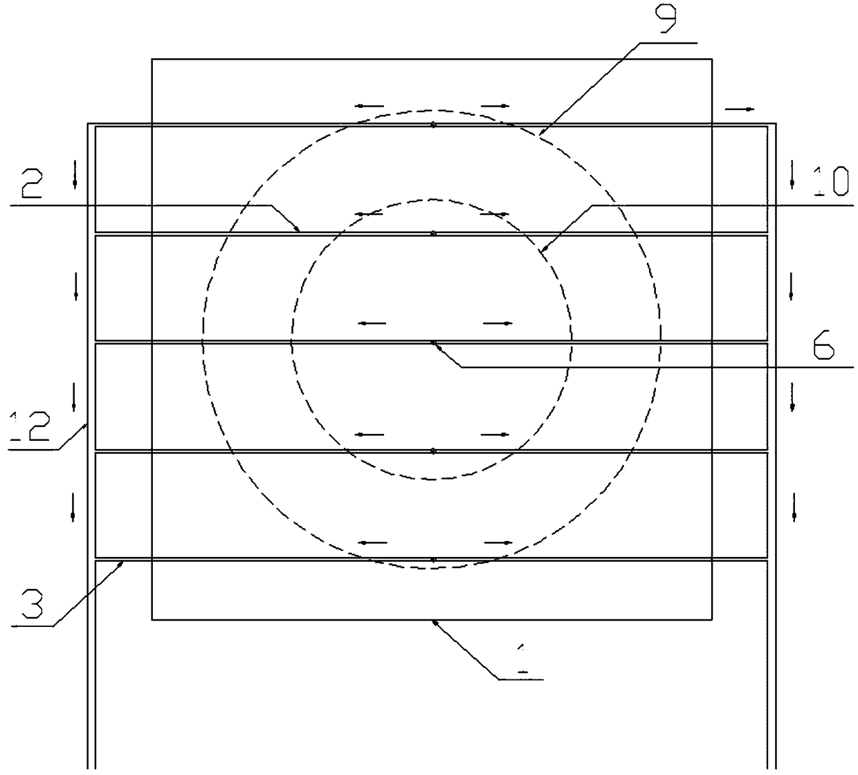 Concrete cooling water pipe device