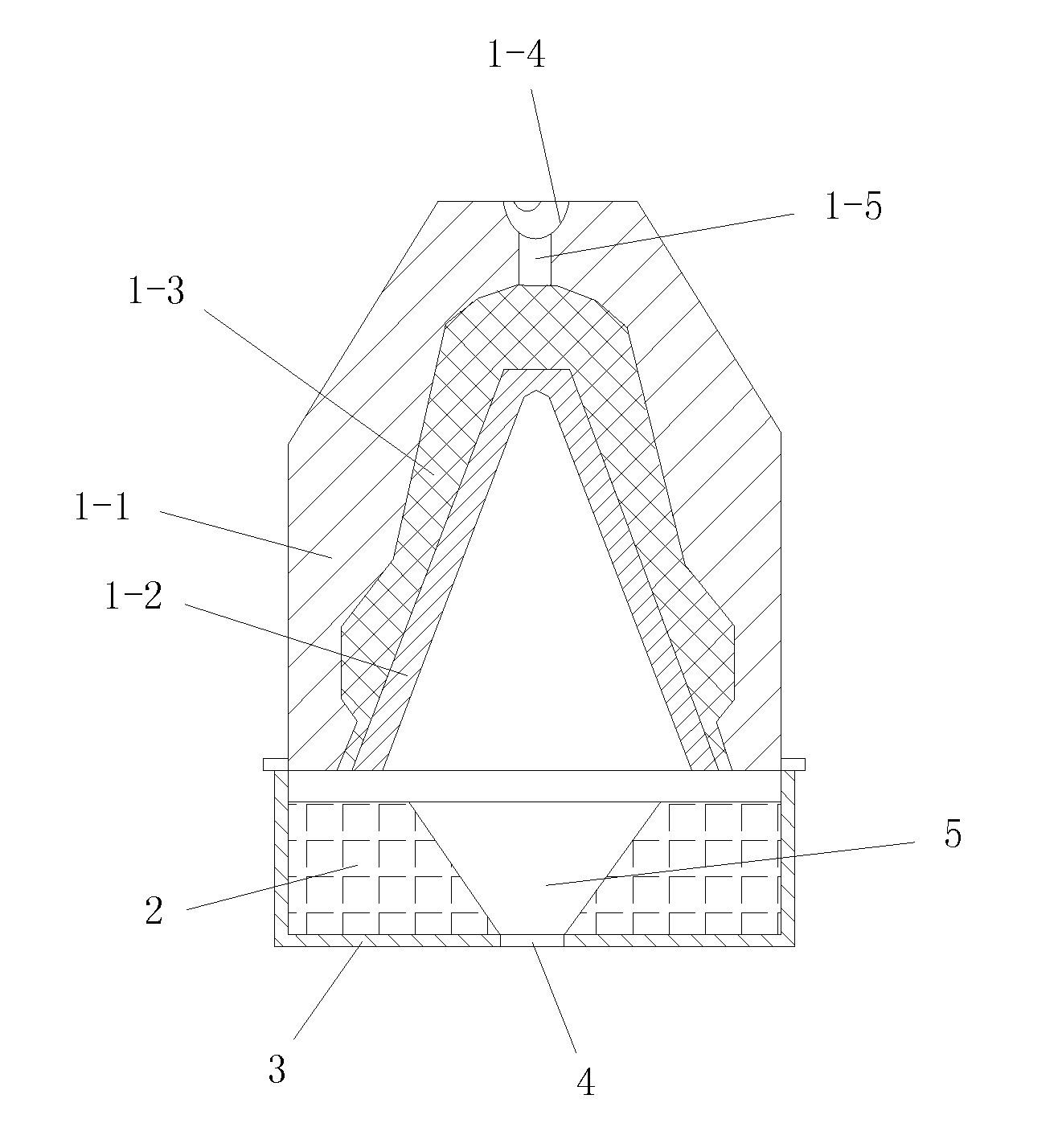 Coaxial perforating charge and its perforation method for self-eliminating compacted zone