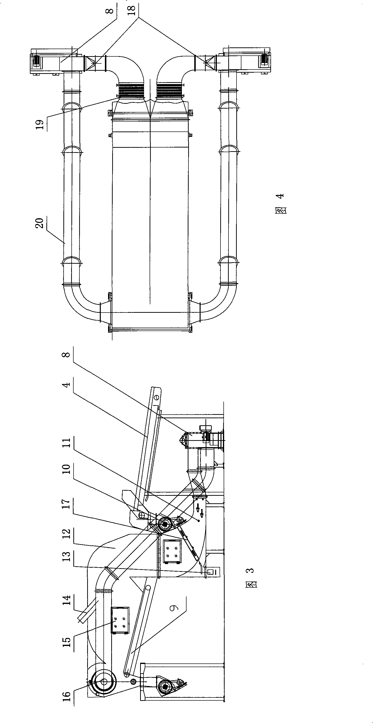 Smoked sheet multiple roasting method and special-purpose equipment thereof