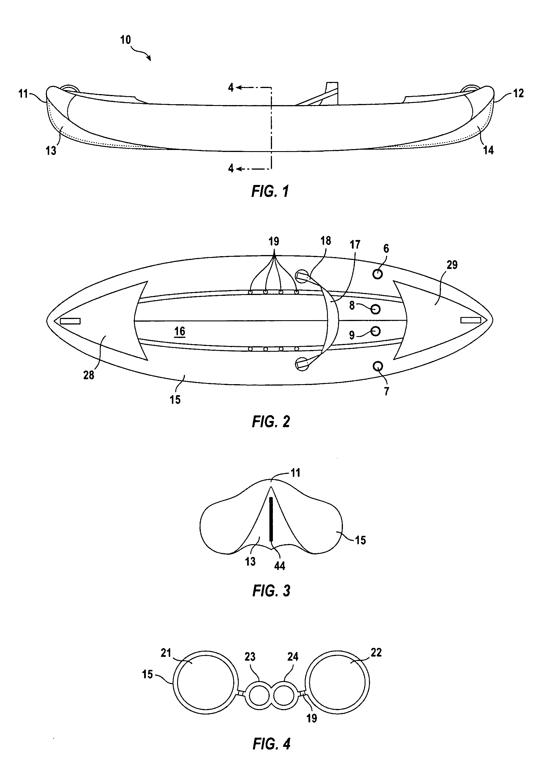 Portable inflatable watercraft