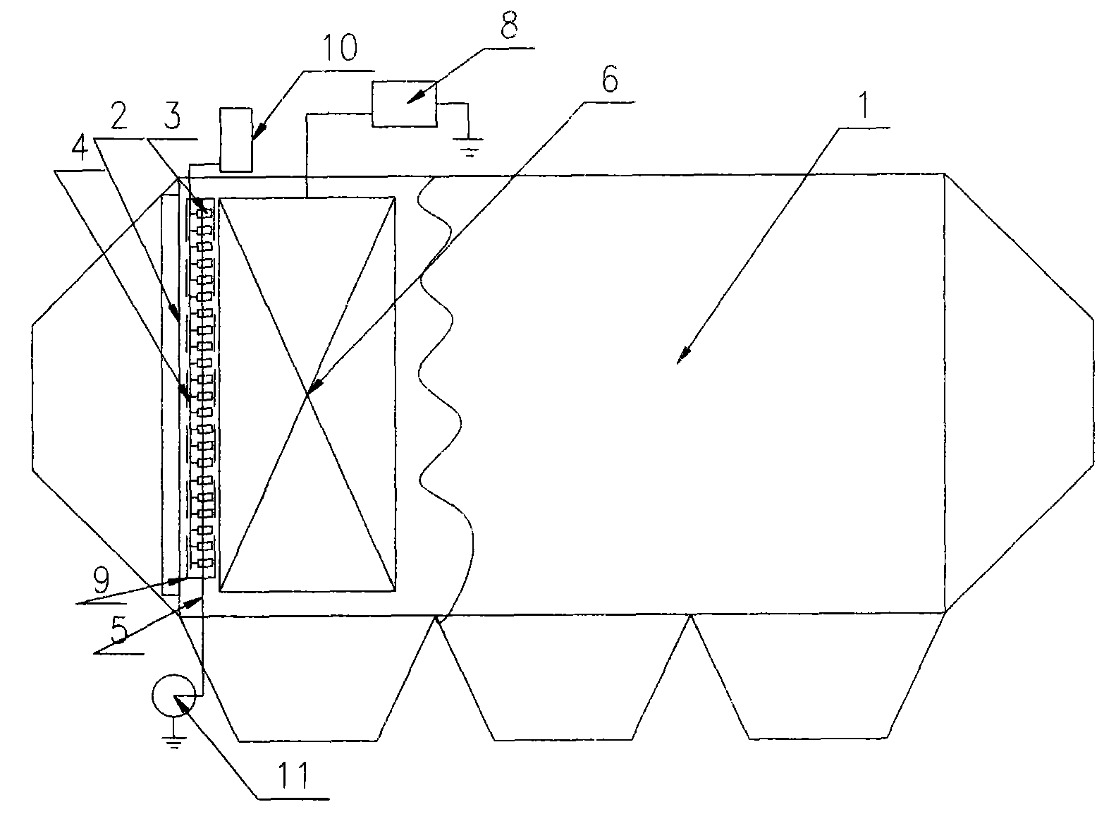 Method for capturing PM2.5 fine particles through water mist charged coagulation for electric precipitation