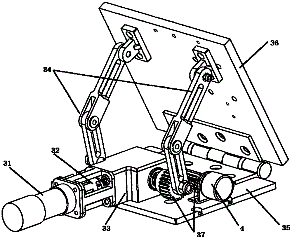 Execution mechanism of shakeproof hammer reset device for overhead lines