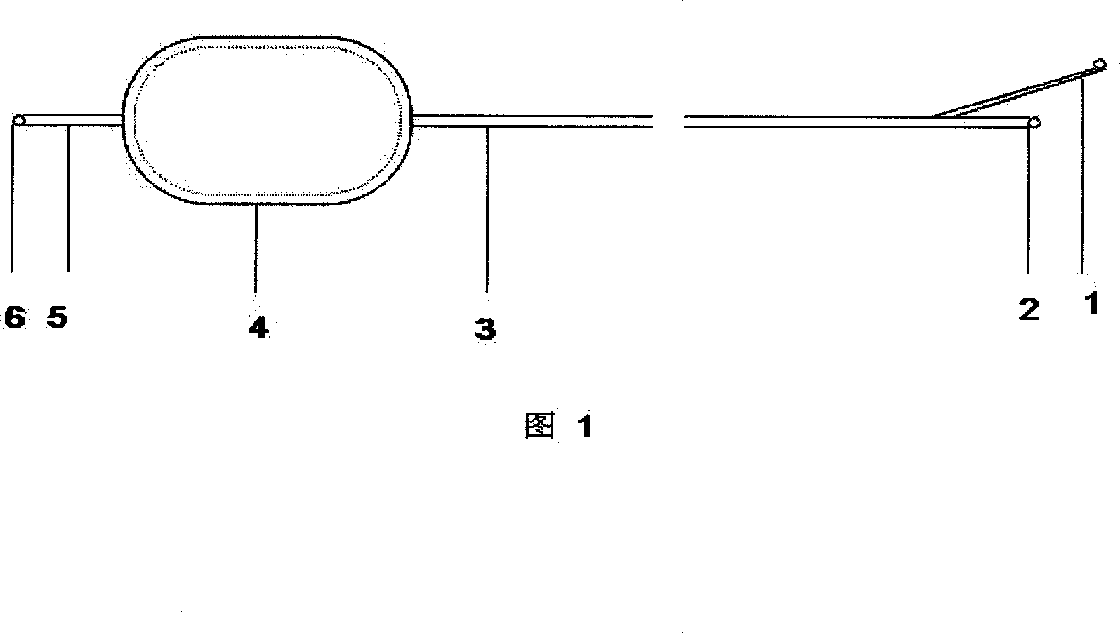 Internal support type interlayer gas bag venous blocking-up drainage tube