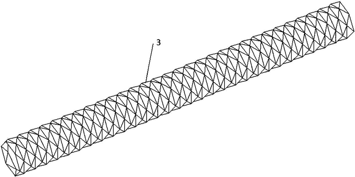 A casing-constrained anti-buckling brace with diamond-shaped energy dissipation elements